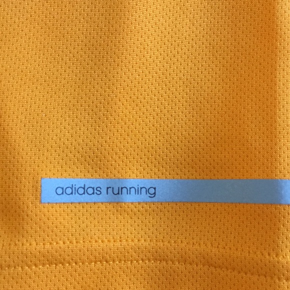 adidas climalite womens run tee orange top Small - Picture 8 of 8